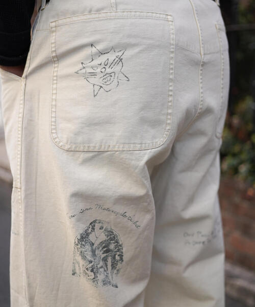schott ペイントバックサテンベイカートトラウザー schott（ショット）の「Schott/ショット/PAINT BACK STAIN BAKER