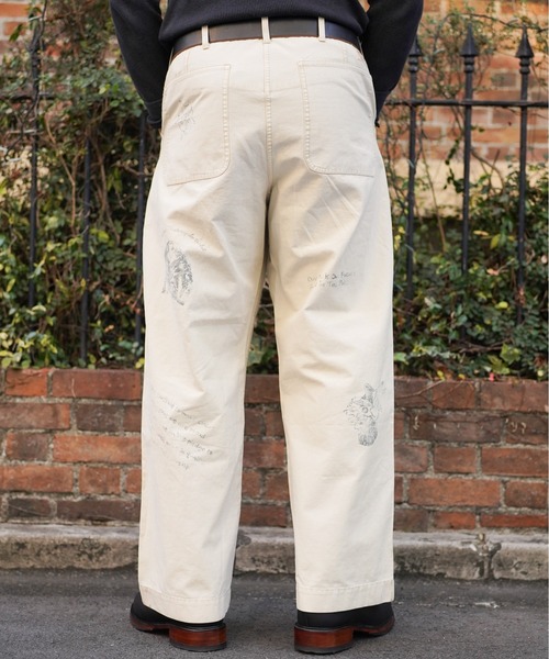 schott ペイントバックサテンベイカートトラウザー schott（ショット）の「Schott/ショット/PAINT BACK STAIN BAKER