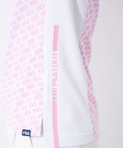 FILA GOLF(フィラゴルフ )の「バーチカルメッシュ半袖モックネックシャツ(シャツ/ブラウス・レディース・ブラック/ピンク/ベージュ・MEDIUM/LARGE)」の15枚目の写真