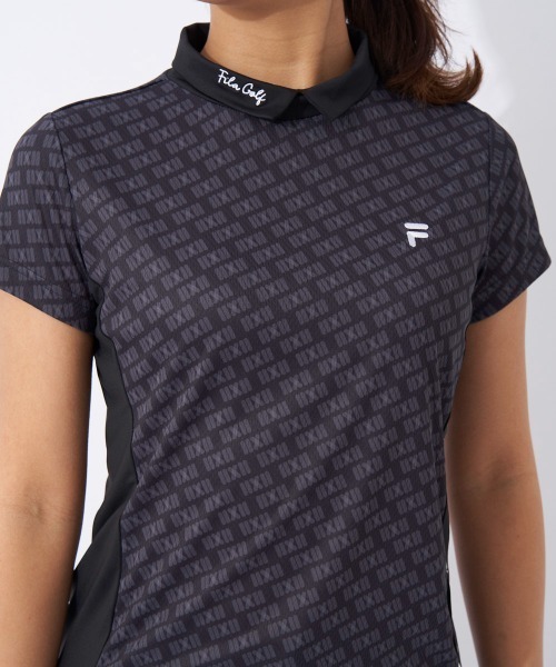 FILA GOLF(フィラゴルフ )の「バーチカルメッシュ半袖モックネックシャツ(シャツ/ブラウス・レディース・ブラック/ピンク/ベージュ・MEDIUM/LARGE)」の21枚目の写真