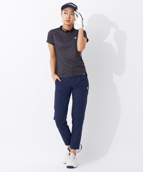 FILA GOLF(フィラゴルフ )の「バーチカルメッシュ半袖モックネックシャツ(シャツ/ブラウス・レディース・ブラック/ピンク/ベージュ・MEDIUM/LARGE)」の19枚目の写真