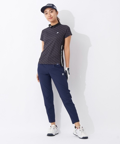 FILA GOLF(フィラゴルフ )の「バーチカルメッシュ半袖モックネックシャツ(シャツ/ブラウス・レディース・ブラック/ピンク/ベージュ・MEDIUM/LARGE)」の20枚目の写真