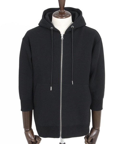 Magine(マージン)の「mpa3717- Fraise Stitch 3-4 Sleeve Zip Up Hoodie ジップアップフードパーカ(パーカー・メンズ・チャコール/ブラック/ミックスグレー・44/46/48)」の22枚目の写真