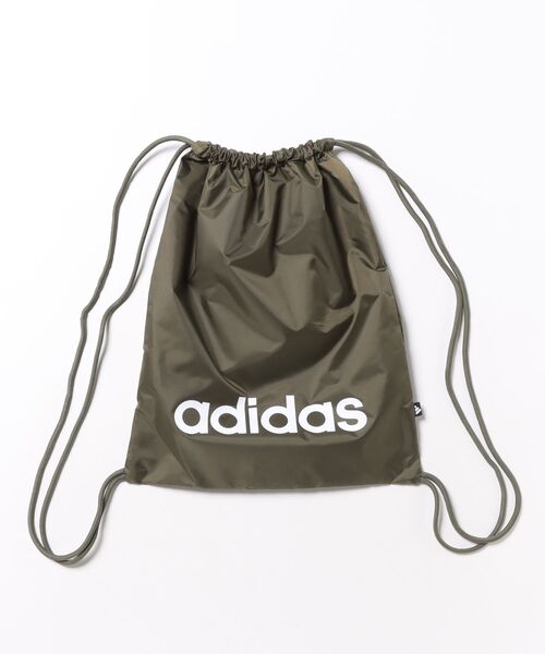 adidas（アディダス）の「《adidas》リニアジムサック（バックパック/リュック・メンズ・ブラック×ホワイト/ダークブルー/グリーン/オリーブ系・フリー）」の4枚目の写真