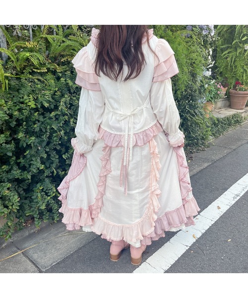 PINK HOUSE（ピンクハウス）の「スイートピー花びらフリルスカート