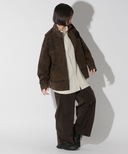 Anui（アニュイ）の「【UNISEX】ヴィンテージケミカルブルゾン（ブルゾン・レディース・ブラック・MEDIUM）」の17枚目の写真