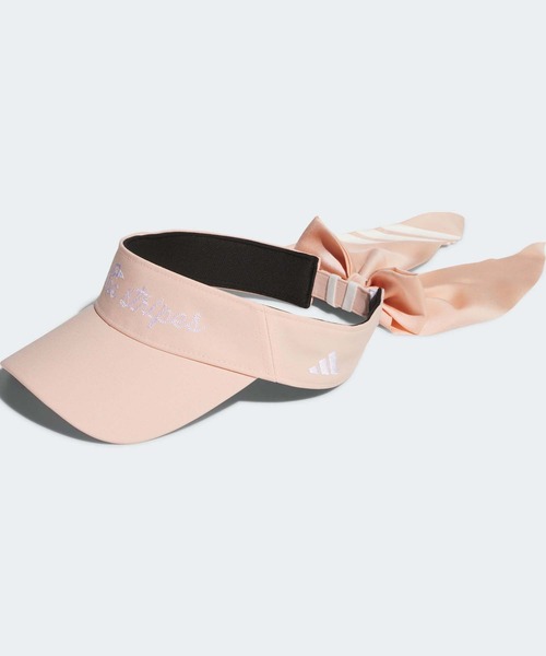 adidas（アディダス）の「リボンバイザー【adidas Golf/アディダスゴルフ】（サンバイザー・レディース・ホワイト/ブラック/ベージュ系その他・MEDIUM）」の3枚目の写真