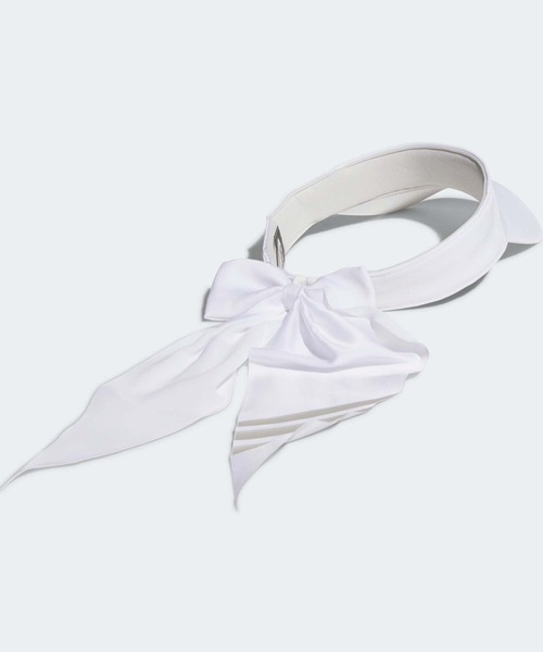 adidas（アディダス）の「リボンバイザー【adidas Golf/アディダスゴルフ】（サンバイザー・レディース・ホワイト/ブラック/ベージュ系その他・MEDIUM）」の4枚目の写真