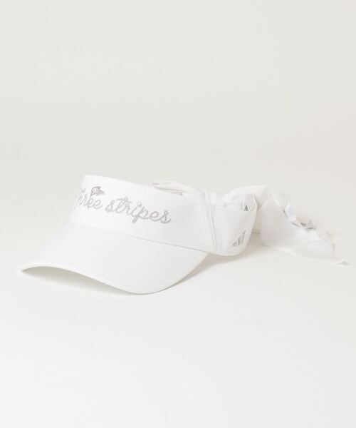 adidas（アディダス）の「リボンバイザー【adidas Golf/アディダスゴルフ】（サンバイザー・レディース・ホワイト/ブラック/ベージュ系その他・MEDIUM）」の7枚目の写真