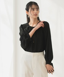 CELEN | 【洗える/防シワ加工/UV加工/花粉防止】ゆったりギャザーブラウス 長袖(シャツ/ブラウス)