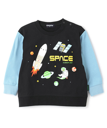 袖切替長袖Tシャツ【JAXA LABEL】