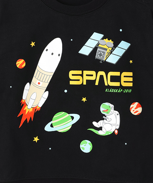kladskap(クレードスコープ)の「袖切替長袖Tシャツ【JAXA LABEL】(Tシャツ/カットソー・キッズ・ブラック/オフホワイト・130cm/120cm/100cm/90cm/110cm)」の5枚目の写真