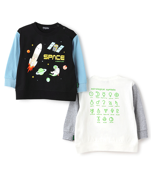 kladskap(クレードスコープ)の「袖切替長袖Tシャツ【JAXA LABEL】(Tシャツ/カットソー・キッズ・ブラック/オフホワイト・130cm/120cm/100cm/90cm/110cm)」の11枚目の写真