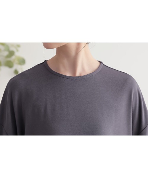 n'OrLABEL（ノアールレーベル）の「『七分袖レースランタンカットソー』（Tシャツ/カットソー・レディース・チャコール/ネイビー/グリーン/ホワイト・2/1）」の21枚目の写真