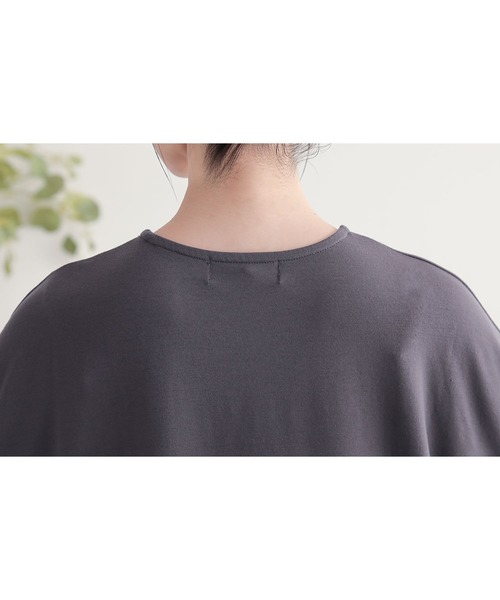 n'OrLABEL（ノアールレーベル）の「『七分袖レースランタンカットソー』（Tシャツ/カットソー・レディース・チャコール/ネイビー/グリーン/ホワイト・2/1）」の15枚目の写真