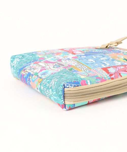 ScoLar（スカラー）の「651442：ネコorパッチワーク柄 ラウンドショルダーバッグ（ショルダーバッグ・レディース・イエロー/グレー・FREE）」の4枚目の写真