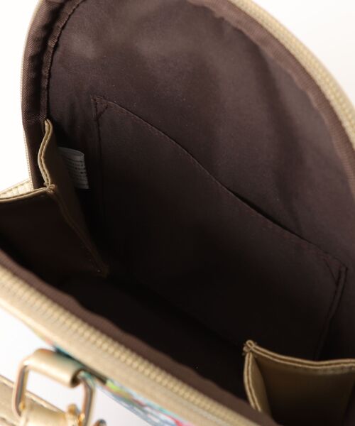 ScoLar（スカラー）の「651442：ネコorパッチワーク柄 ラウンドショルダーバッグ（ショルダーバッグ・レディース・イエロー/グレー・FREE）」の5枚目の写真