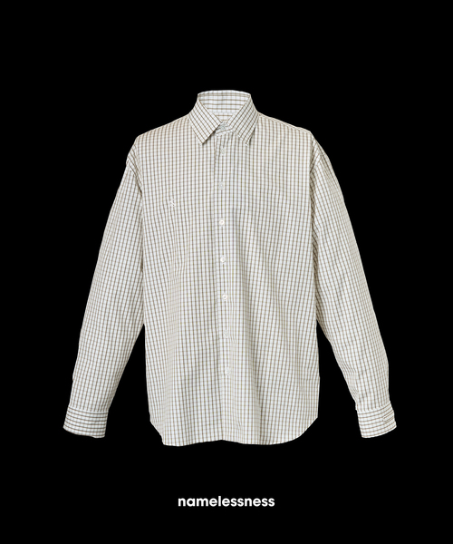 WISM(ウィズム)の「NAMELESSNESS / ネームレスネス Classic Shirt(シャツ/ブラウス・メンズ・ホワイト/ブルー系その他・2/3)」の16枚目の写真