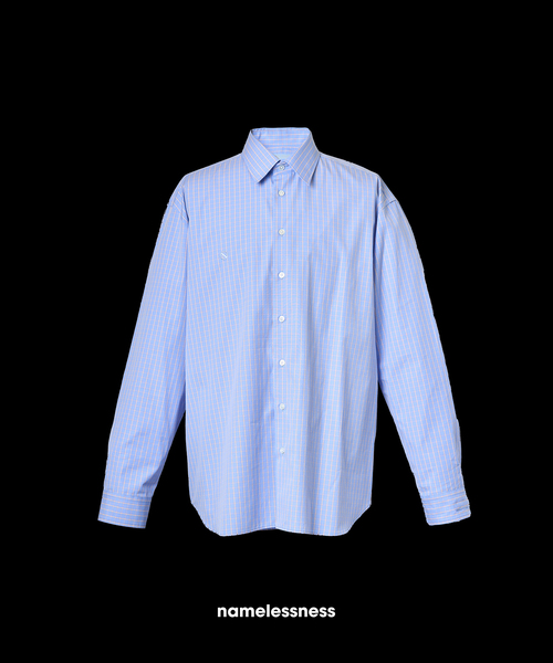 WISM(ウィズム)の「NAMELESSNESS / ネームレスネス Classic Shirt(シャツ/ブラウス・メンズ・ホワイト/ブルー系その他・2/3)」の18枚目の写真