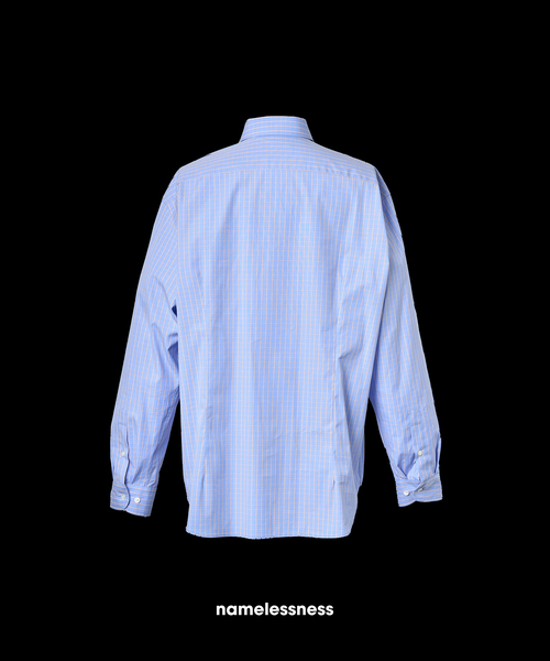 WISM(ウィズム)の「NAMELESSNESS / ネームレスネス Classic Shirt(シャツ/ブラウス・メンズ・ホワイト/ブルー系その他・2/3)」の19枚目の写真