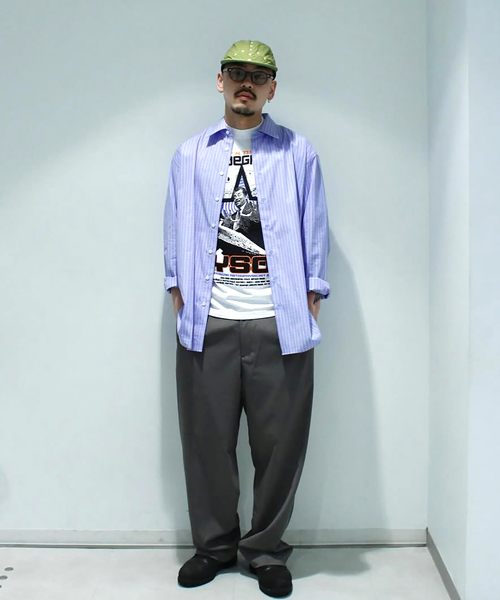 WISM(ウィズム)の「NAMELESSNESS / ネームレスネス Classic Shirt(シャツ/ブラウス・メンズ・ホワイト/ブルー系その他・2/3)」の20枚目の写真