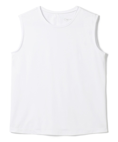 ドライストレッチタンクトップ　chacott ホワイト　新品未使用 ドライストレッチタンクトップ（Tシャツ/カットソー）｜Chacott