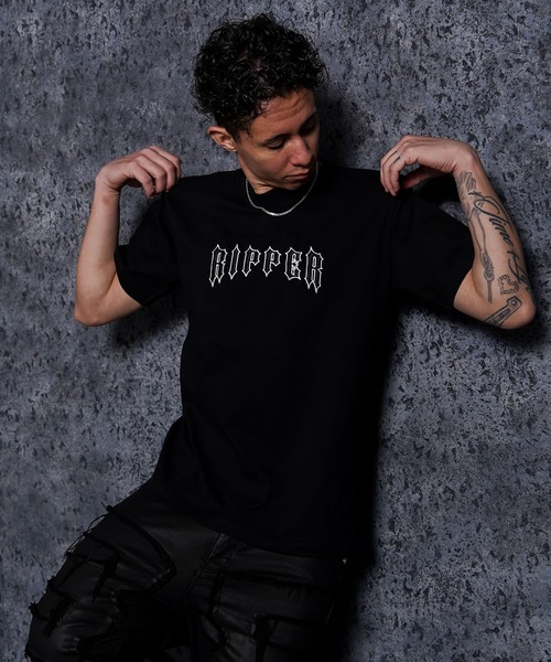 Tシャツ・カットソー EMBROIDERY T-SHIRT RIPPER】センター RIPPER 刺繍 Tシャツ / Center RIPPER