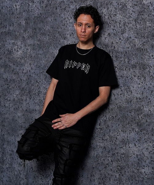 RIPPER】センター RIPPER 刺繍 Tシャツ / Center RIPPER