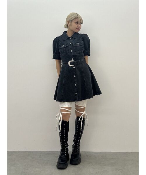 jouetie（ジュエティ）の「レースアップバイカーパンツ（その他パンツ・レディース・ブラウン/ブラック/レッド/オフホワイト/その他2・MEDIUM）」の15枚目の写真