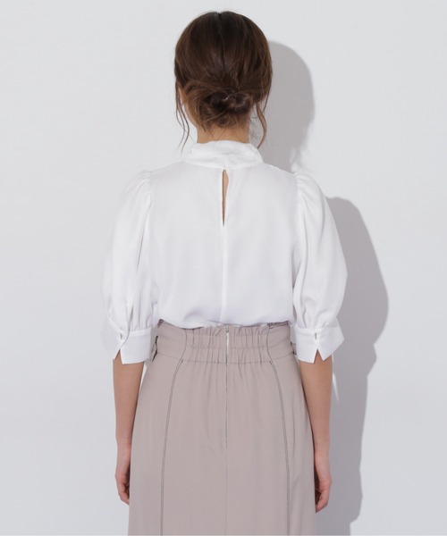 JILL by JILL STUART（ジルバイジルスチュアート）の「◇シアーボウタイパフブラウス（シャツ/ブラウス・レディース・ブルー系その他/ホワイト・FREE）」の21枚目の写真