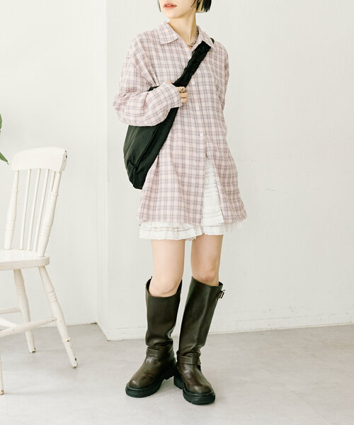 w closet（ダブルクローゼット）の「ショルダーギャザーバッグ（ショルダーバッグ・レディース・ブラック/イエロー・FREE）」の10枚目の写真