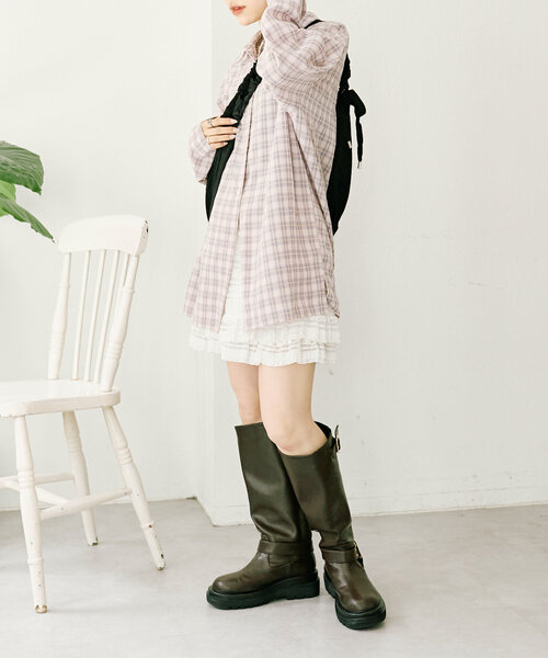 w closet（ダブルクローゼット）の「ショルダーギャザーバッグ（ショルダーバッグ・レディース・ブラック/イエロー・FREE）」の11枚目の写真