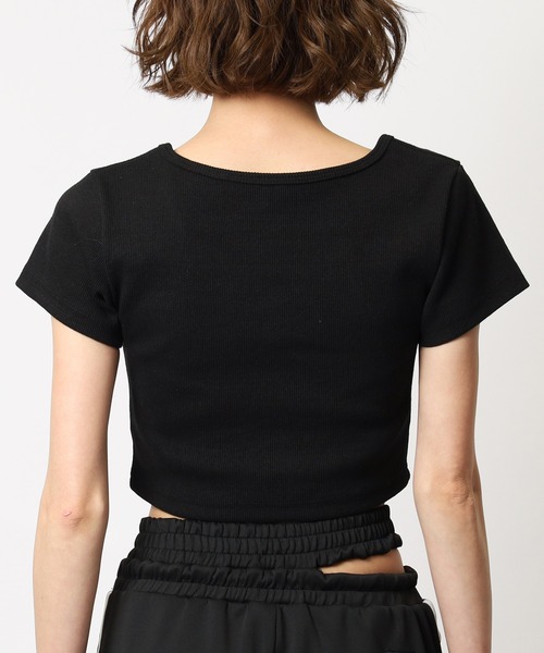 tシャツ 「MLB」ZIP刺繍ロゴリブトップス レディース MLB】ZIP刺繍ロゴリブトップス BACK TO THE FIELD│SPIRALGIRL