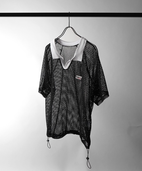 chikashitsu+ スキッパーメッシュニットポロ ブラック＆ホワイトセット Chikashitsu +】summer knit polo (5color) | OUR BRAND