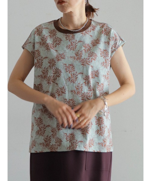 tシャツ ドットフラワーPT　フレンチTEE レディース ドットフラワーPT フレンチTEE | NOMBRE IMPAIR