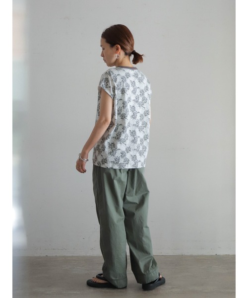 FIL DE FER(フィルデフェール)の「ドットフラワーPT フレンチTEE(Tシャツ/カットソー・レディース・グリーン/ホワイト・FREE)」の21枚目の写真