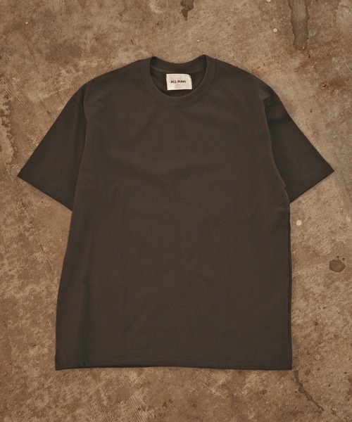 ALL RUNS(オールランズ)の「オーバーサイズ ベーシックトップス 半袖Tシャツ メンズ 夏物 夏服(Tシャツ/カットソー・メンズ・ダークグレー/ダークグリーン/ブラック/ホワイト・M/XL/L)」の3枚目の写真