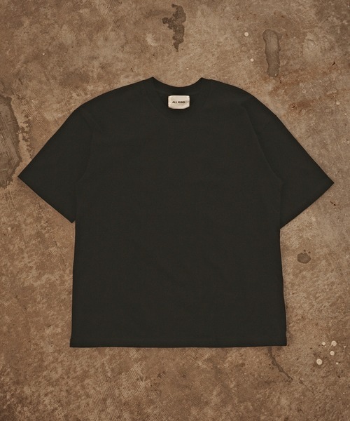 ALL RUNS(オールランズ)の「オーバーサイズ ベーシックトップス 半袖Tシャツ メンズ 夏物 夏服(Tシャツ/カットソー・メンズ・ダークグレー/ダークグリーン/ブラック/ホワイト・M/XL/L)」の2枚目の写真