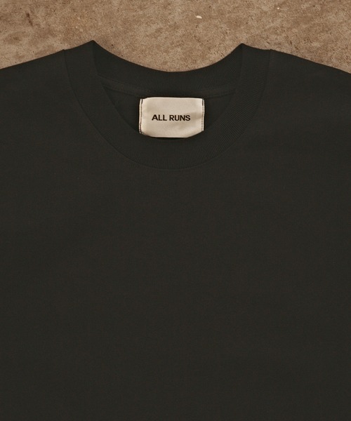 ALL RUNS(オールランズ)の「オーバーサイズ ベーシックトップス 半袖Tシャツ メンズ 夏物 夏服(Tシャツ/カットソー・メンズ・ダークグレー/ダークグリーン/ブラック/ホワイト・M/XL/L)」の5枚目の写真