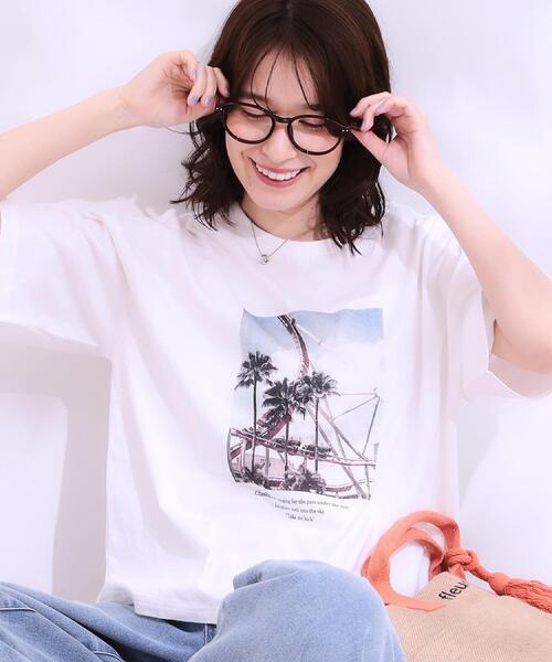 セール】【選べる4柄】コットンプリントロゴTシャツ（Tシャツ