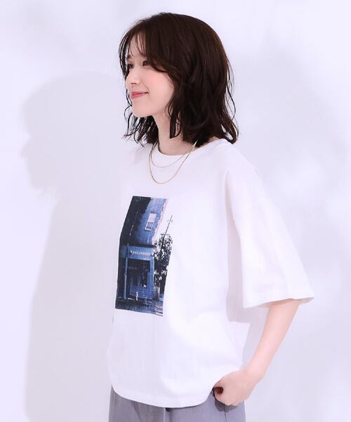 セール】【選べる4柄】コットンプリントロゴTシャツ（Tシャツ