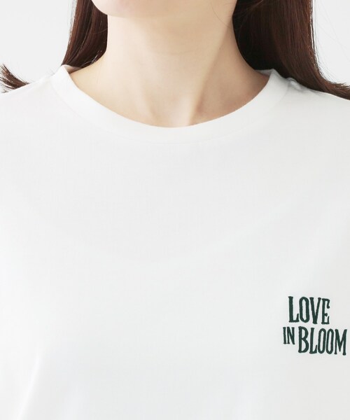 SHOO・LA・RUE（シューラルー）の「【選べる4柄】コットンプリントロゴTシャツ（Tシャツ/カットソー・レディース・ブラック系1/ホワイト系4/ピンク系3/グレー系その他4/ブラック系2/グレー系その他/ホワイト系2/ホワイト系1・01/02/03/04）」の10枚目の写真