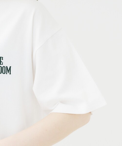 SHOO・LA・RUE（シューラルー）の「【選べる4柄】コットンプリントロゴTシャツ（Tシャツ/カットソー・レディース・ブラック系1/ホワイト系4/ピンク系3/グレー系その他4/ブラック系2/グレー系その他/ホワイト系2/ホワイト系1・01/02/03/04）」の11枚目の写真