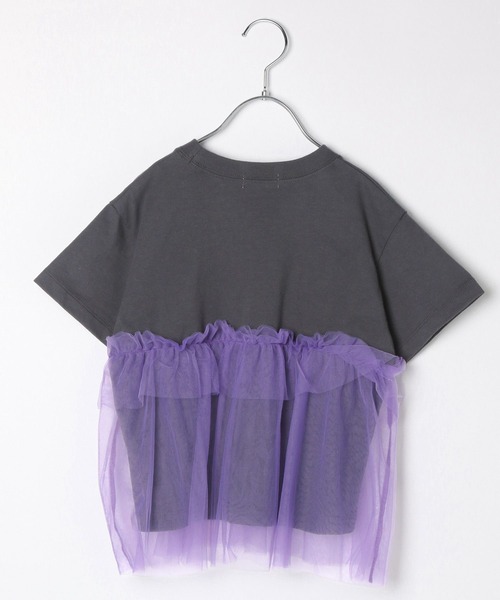 LEPSIM（レプシィム）の「【KIDS】ロゴチュールTSS　451662（Tシャツ/カットソー・キッズ・オフホワイト/チャコールグレー/ピンク・140/120/130）」の4枚目の写真