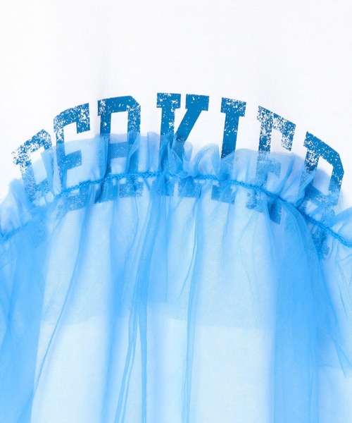 LEPSIM（レプシィム）の「【KIDS】ロゴチュールTSS　451662（Tシャツ/カットソー・キッズ・オフホワイト/チャコールグレー/ピンク・140/120/130）」の9枚目の写真