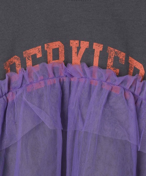 LEPSIM（レプシィム）の「【KIDS】ロゴチュールTSS　451662（Tシャツ/カットソー・キッズ・オフホワイト/チャコールグレー/ピンク・140/120/130）」の10枚目の写真