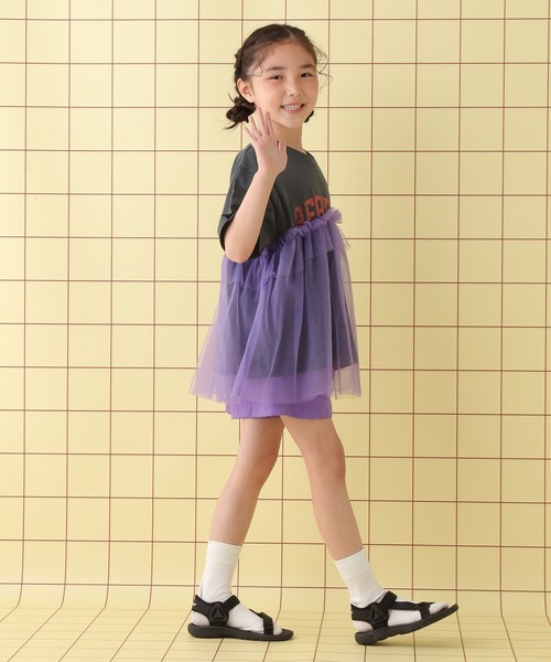 LEPSIM（レプシィム）の「【KIDS】ロゴチュールTSS　451662（Tシャツ/カットソー・キッズ・オフホワイト/チャコールグレー/ピンク・140/120/130）」の18枚目の写真