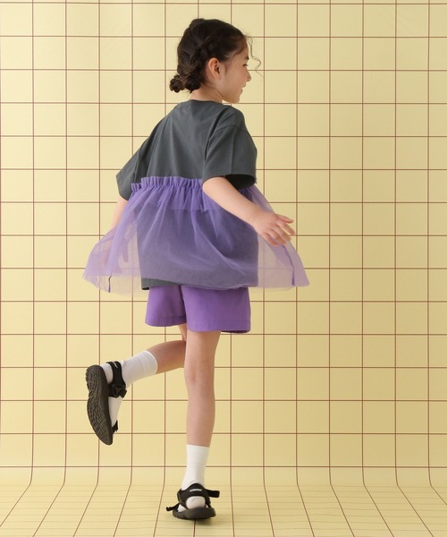 LEPSIM（レプシィム）の「【KIDS】ロゴチュールTSS　451662（Tシャツ/カットソー・キッズ・オフホワイト/チャコールグレー/ピンク・140/120/130）」の19枚目の写真