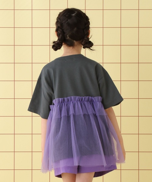 LEPSIM（レプシィム）の「【KIDS】ロゴチュールTSS　451662（Tシャツ/カットソー・キッズ・オフホワイト/チャコールグレー/ピンク・140/120/130）」の22枚目の写真