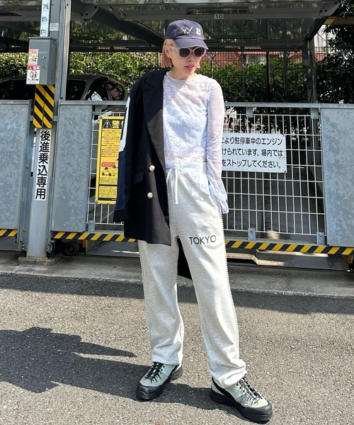 Alley Tokyo（アリートーキョー）の「サイドパールAlleyスエパン（スウェットパンツ・レディース・オートミール・FREE）」の13枚目の写真